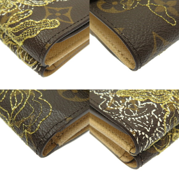 LOUIS VUITTON Monogram Dantel Portofeuil Elise M95395 W Hook Bi-Fold Wallet 0221 - Picture 3 of 7